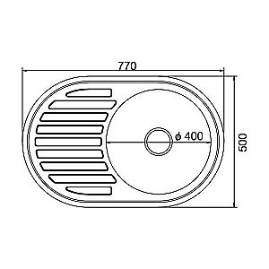 Мойка кухонная MIXLINE ML 528189 хром купить в интернет-магазине сантехники Sanbest