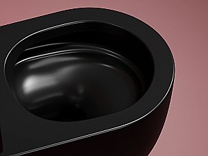 Унитаз подвесной Ceramica Nova Modena CN6063MB безободковый, с крышкой микролифт, черный матовый купить в интернет-магазине Sanbest