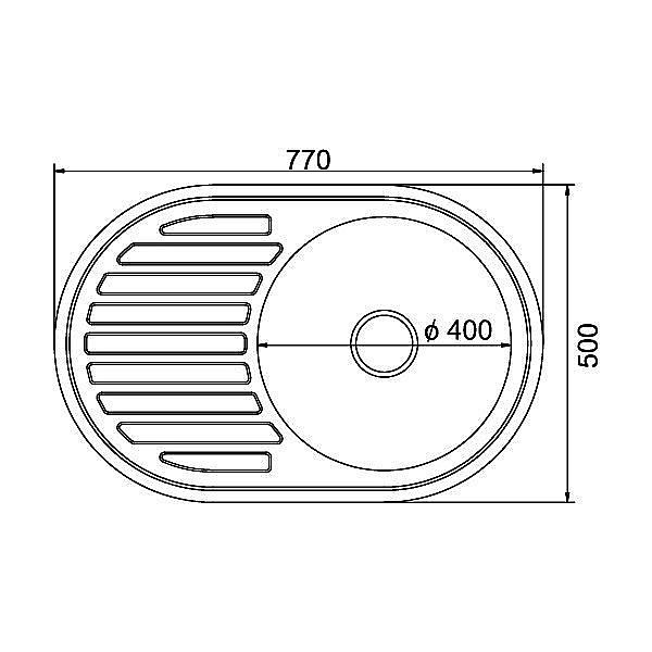 Мойка кухонная MIXLINE ML 528189 хром купить в интернет-магазине сантехники Sanbest