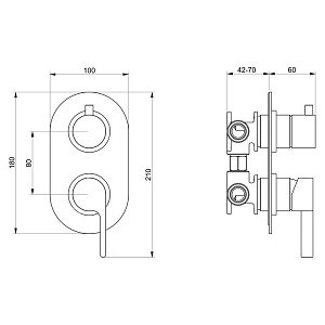 Смеситель для душа Webert DoReMi DR860101015 купить в интернет-магазине сантехники Sanbest