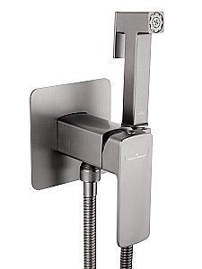 Гигиенический душ со смесителем встраиваемый WONZON & WOGHAND EDGE WW-88829003-BGM темный графит купить в интернет-магазине сантехники Sanbest