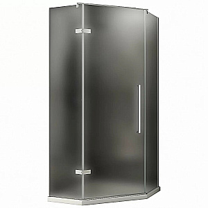 Душевой уголок ABBER Ewiges Wasser AG05080M 80x80 стекло матовое/профиль хром, левосторонний купить в интернет-магазине Sanbest