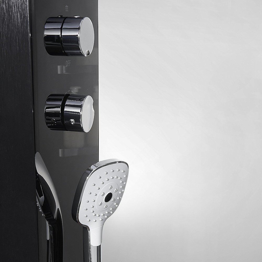 Душевая кабина Orans Diamond 89101BLH 100х100 профиль черный купить в интернет-магазине Sanbest