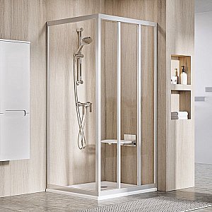 Душевой уголок Ravak Supernova ASDP3+APSS 100х90 профиль сатин/стекло прозрачное купить в интернет-магазине Sanbest