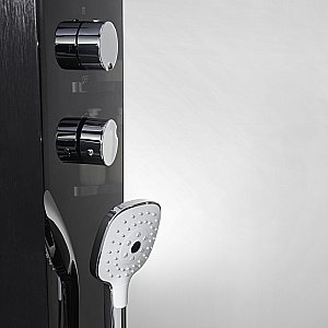 Душевая кабина Orans Diamond 89101BLH 100х100 профиль черный купить в интернет-магазине Sanbest