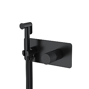 Гигенический душ Boheme Stick 127-BB.4 черный матовый/ручка SPIRALE купить в интернет-магазине сантехники Sanbest