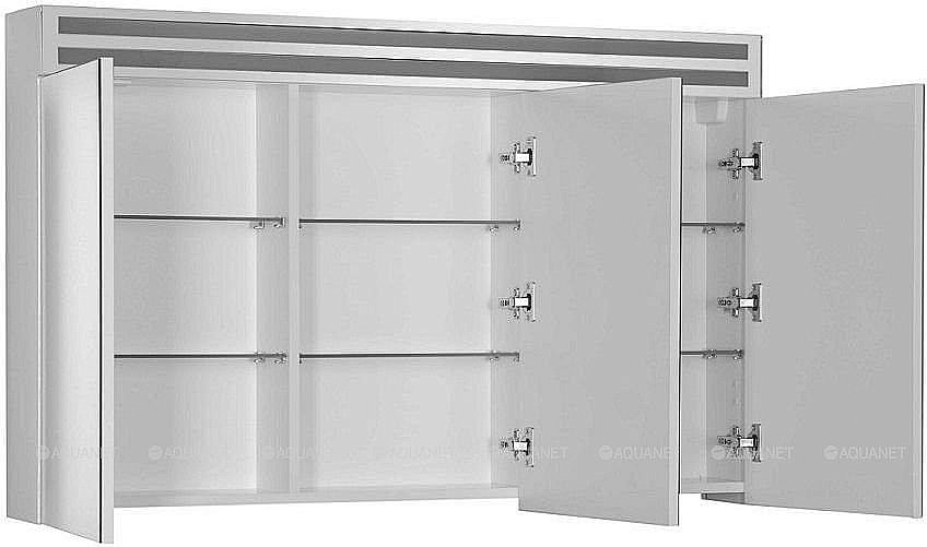 Зеркальный шкаф De Aqua Эколь 184809 120 белый купить в интернет-магазине сантехники Sanbest