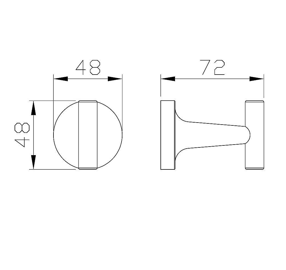 Крючок для ванной WONZON & WOGHAND SIMPLE, Хром (WW-6515) купить в интернет-магазине сантехники Sanbest