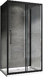 Душевой уголок ABBER Schwarzer Diamant AG30160BH-S90B-S90B 160х90 стекло прозрачное/профиль черный купить в интернет-магазине Sanbest