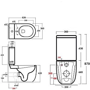 Унитаз Bien VOKHA MDKD063N1VP0W5SZ0 купить в интернет-магазине Sanbest