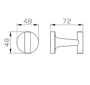 Крючок для ванной WONZON & WOGHAND SIMPLE, Хром (WW-6515) купить в интернет-магазине сантехники Sanbest