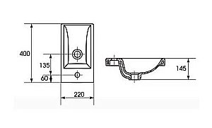 Тумба с раковиной Style Line Compact 40 белая для ванной в интернет-магазине Sanbest