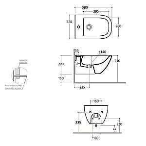 Биде подвесное GLOBO Stockholm LAS09.BI*1 купить в интернет-магазине Sanbest