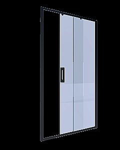 Душевая дверь Alex Baitler 130 AB61C130 стекло прозрачное/профиль черный матовый купить в интернет-магазине Sanbest