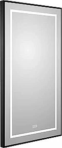 Зеркало BelBagno Kraft SPC-KRAFT-500-900-LED-TCH-WARM-NERO черный в ванную от интернет-магазине сантехники Sanbest