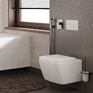 Гигиенический душ WasserKRAFT Wiese 8400 A8451.186.239.215 оружейная сталь купить в интернет-магазине сантехники Sanbest