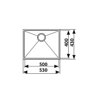 Мойка кухонная Kaiser KSM-5343 сталь купить в интернет-магазине сантехники Sanbest