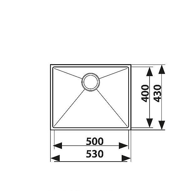 Мойка кухонная Kaiser KSM-5343 сталь купить в интернет-магазине сантехники Sanbest