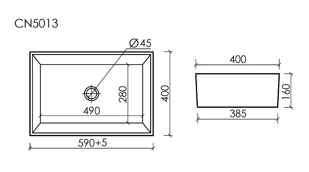 Раковина накладная Ceramica Nova Element CN5013 купить в интернет-магазине Sanbest