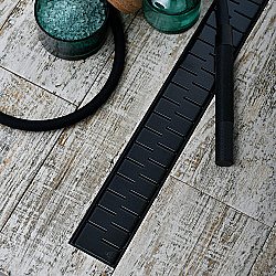 Душевой лоток Veconi Medium V750MB 75 черный матовый купить в интернет-магазине Sanbest