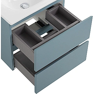 Тумба с раковиной BelBagno 50 KRAFT 39-500/390-2C-SO-AO+BB500/390ETL голубая матовая для ванной в интернет-магазине Sanbest