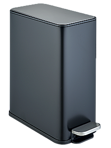 Ведро для мусора WeltWasser Paolo 10000013417 черное матовое купить в интернет-магазине сантехники Sanbest
