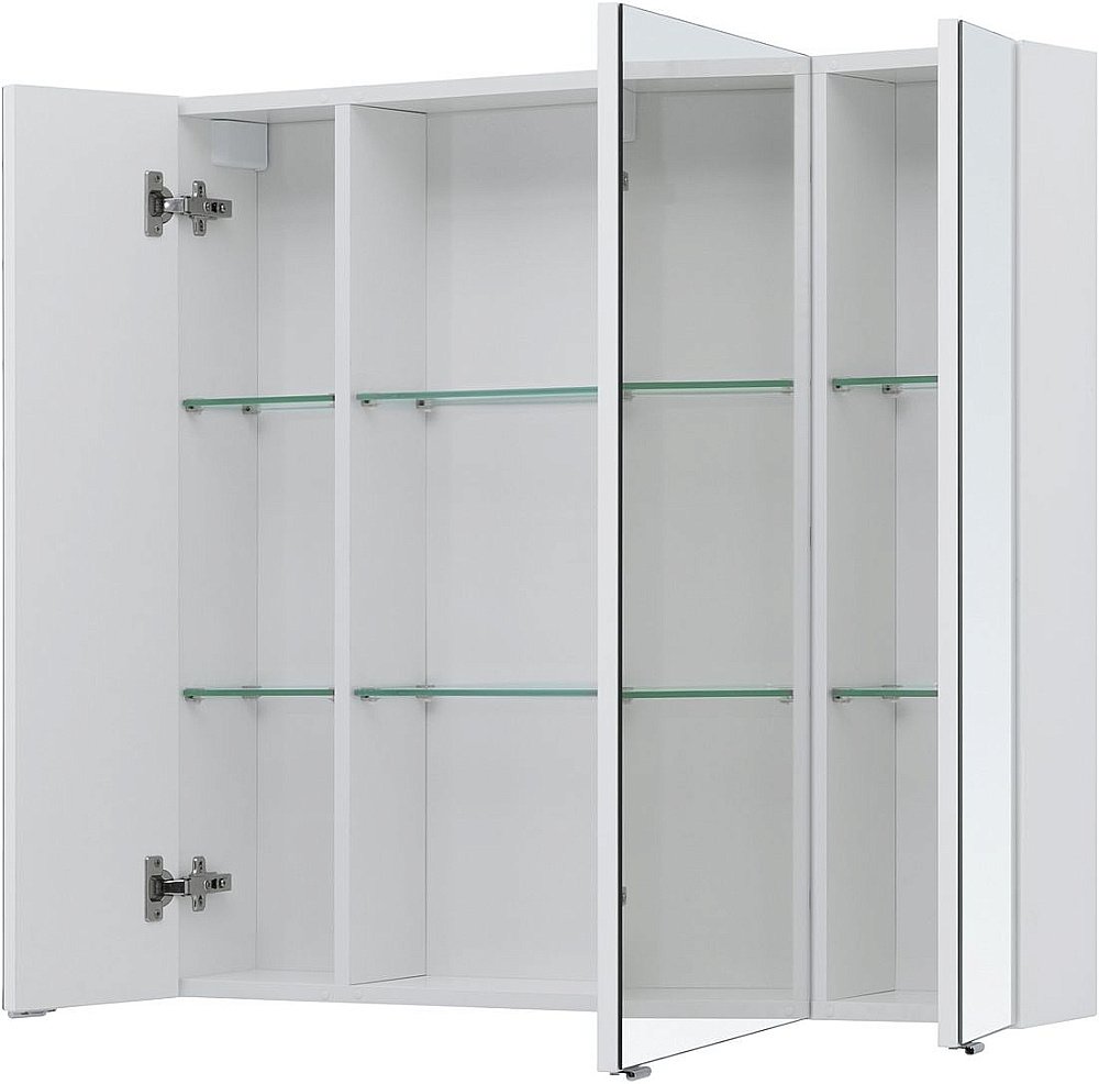 Зеркальный шкаф Aquanet Алвита new 90 белый матовый купить в интернет-магазине сантехники Sanbest