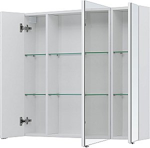 Зеркальный шкаф Aquanet Алвита new 90 белый матовый купить в интернет-магазине сантехники Sanbest