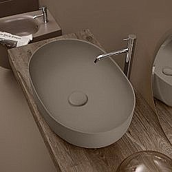 Раковина накладная Kerasan Nolita 60 534381 Nocciola mat купить в интернет-магазине Sanbest