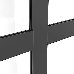 Душевое ограждение Niagara Nova NG-686-90BLACK 90 прозрачное с рисунком/профиль черный матовый купить в интернет-магазине Sanbest