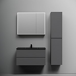 Тумба с раковиной Sancos Folk 90 FL90GS Grey soft для ванной в интернет-магазине Sanbest