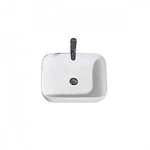 Раковина накладная Bravat Source 50 C22250W-ENG белая купить в интернет-магазине Sanbest