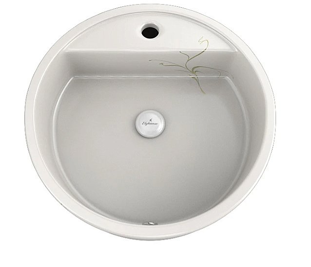 Раковина Elghansa 49 EG4039-117 белая с декором купить в интернет-магазине Sanbest