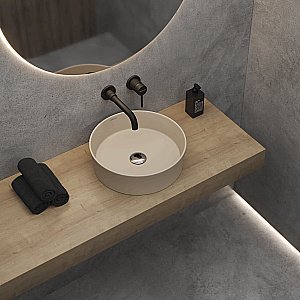 Раковина накладная BERGES Ego SL 181071 38 матовый жасмин купить в интернет-магазине Sanbest