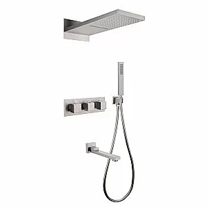 Душевая система Abber Daheim AF8253SP сатин купить в интернет-магазине сантехники Sanbest