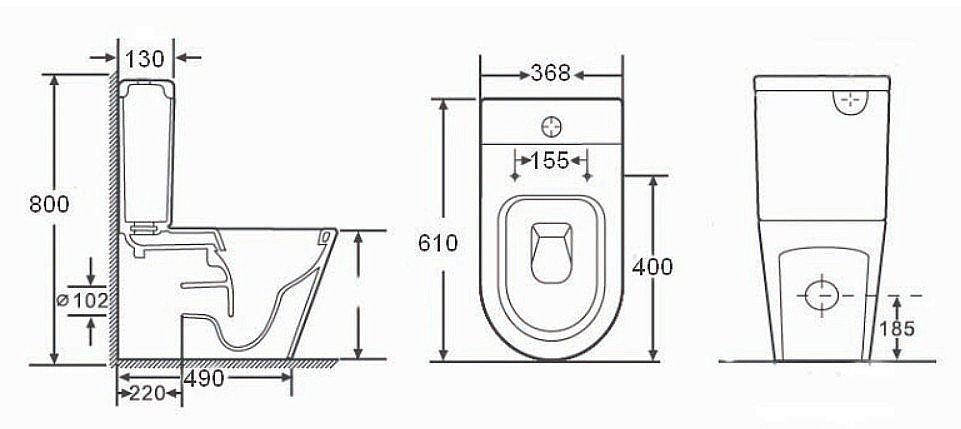 Унитаз-компакт Orans Ceramic OLS-WM9908 безободковый, с бачком, с крышкой микролифт купить в интернет-магазине Sanbest