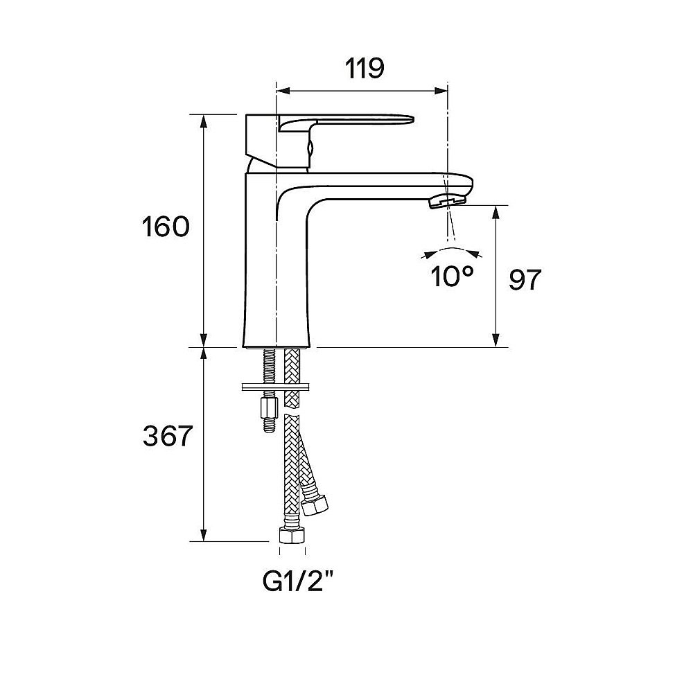Смеситель для раковины Santek Арма WH5A02007C001 хром купить в интернет-магазине сантехники Sanbest