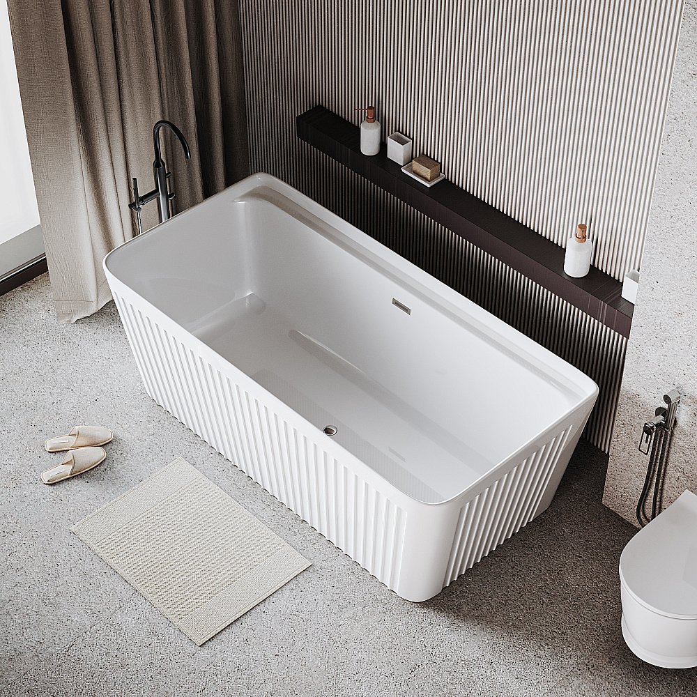 Ванна акриловая Grossman Cristal GR-28041 160x75 белая купить в интернет-магазине Sanbest