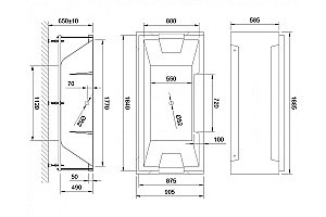 Акриловая ванна Royal Bath Triumph De Luxe RB665102DL 185х87 белая с гидромассажем купить в интернет-магазине Sanbest