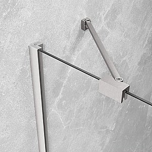 Душевая дверь Radaway Essenza 8 Brushed Nickel DWJ 110 R стекло прозрачное/профиль брашированный никель купить в интернет-магазине Sanbest
