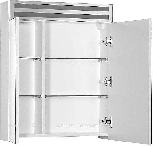 Зеркальный шкаф De Aqua Эколь 185083 60 белый купить в интернет-магазине сантехники Sanbest