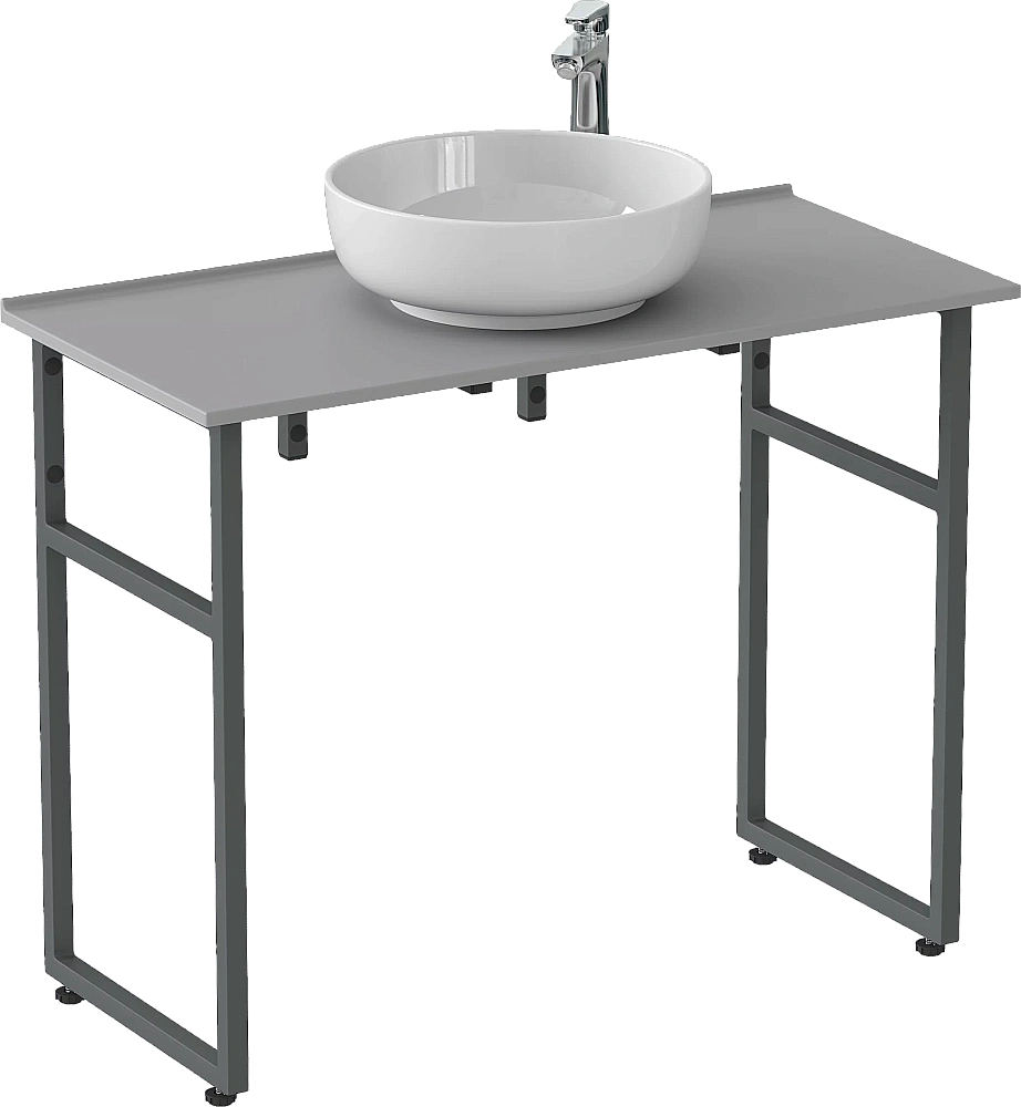 Столешница Good Door 100 напольная, серая матовая для ванной в интернет-магазине сантехники Sanbest