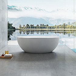 Ванна из искусственного камня Vincea VBT-6S01MW 170x75 белая матовая купить в интернет-магазине Sanbest