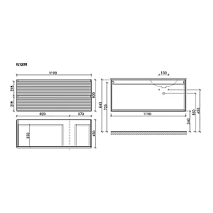 Тумба с раковиной Sancos Folk FL120W 120 Bianco для ванной в интернет-магазине Sanbest