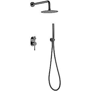 Душевая система Boheme Uno 464-SGM сталь глянец купить в интернет-магазине сантехники Sanbest