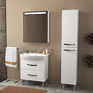 Шкаф зеркальный Dreja Uni 70 купить в интернет-магазине сантехники Sanbest