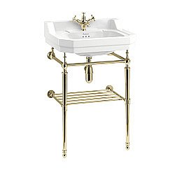 Консоль с раковиной Burlington Edwardian B5 1TH золото для ванной в интернет-магазине сантехники Sanbest
