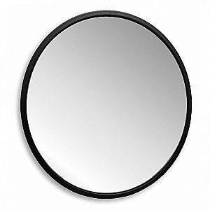 Зеркало ABBER Mond AG6201B 77x77 черный в ванную от интернет-магазине сантехники Sanbest