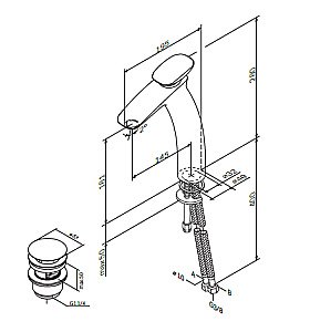 Смеситель для раковины AM.PM Spirit V2.0 F70A92200 купить в интернет-магазине сантехники Sanbest