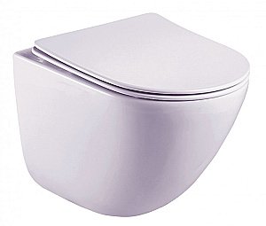 Унитаз подвесной Esbano LOTUS ESUPLOTUW безободковый, с крышкой микролифт, белый купить в интернет-магазине Sanbest